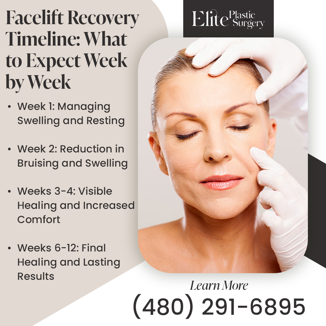 recovering after a facelift surgery